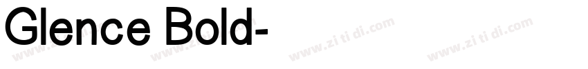 Glence Bold字体转换